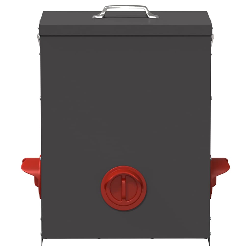 Feeder per pollo 2 pcs Nero 32,5 x 20,5 x 43 cm 879990