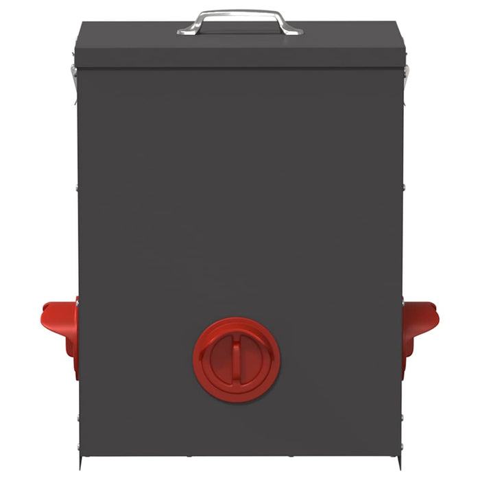 Feeder per pollo 2 pcs Nero 32,5 x 20,5 x 43 cm 879990