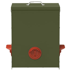 Feeder per pollo 2 pcs Verde oliva 32,5 x 20,5 x 43 cm 879991