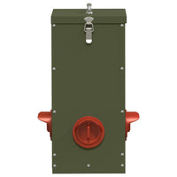 Feeder per pollo 2 pcs Verde oliva 32,5 x 20,5 x 43 cm 879991