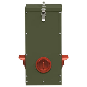 Feeder per pollo 2 pcs Verde oliva 32,5 x 20,5 x 43 cm 879991