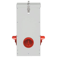 Feeder per pollo 2 pcs Argento 32,5 x 20,5 x 43 cm 879992