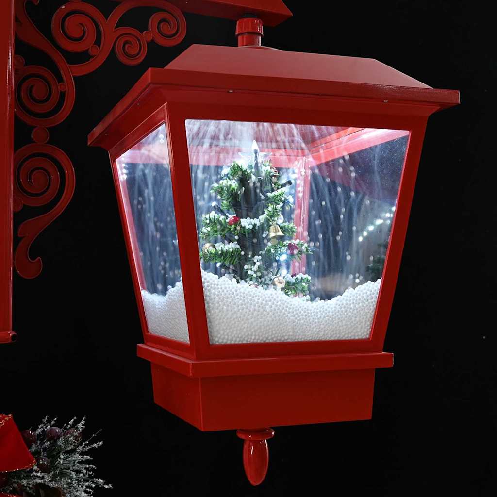 Lampada Stradale di Natale con 2 Lanterns con 18 LED Rosso 42017509