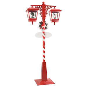 Lampada Stradale di Natale con 2 Lanterns con 18 LED Rosso 42017509