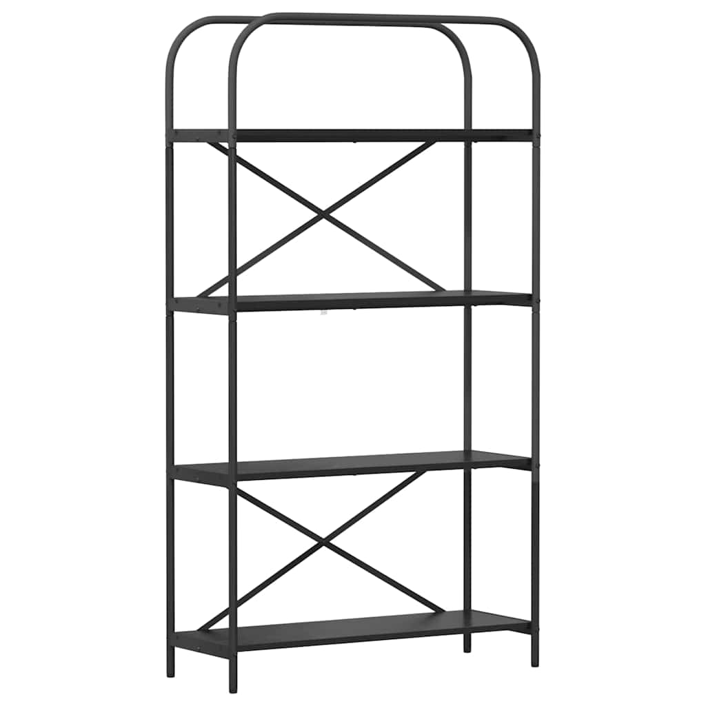 Libreria Rovere nero 80 x 30 x 146 cm Legno multistrato 879839