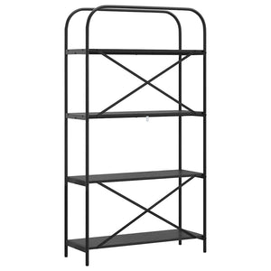 Libreria Rovere nero 80 x 30 x 146 cm Legno multistrato 879839