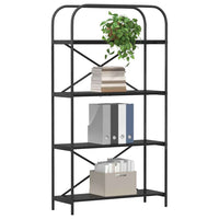 Libreria Rovere nero 80 x 30 x 146 cm Legno multistrato 879839