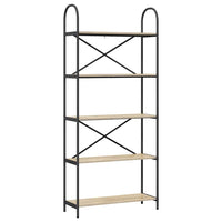 Libreria rovere sonoma 80 x 30 x 183 cm Legno multistrato 879888