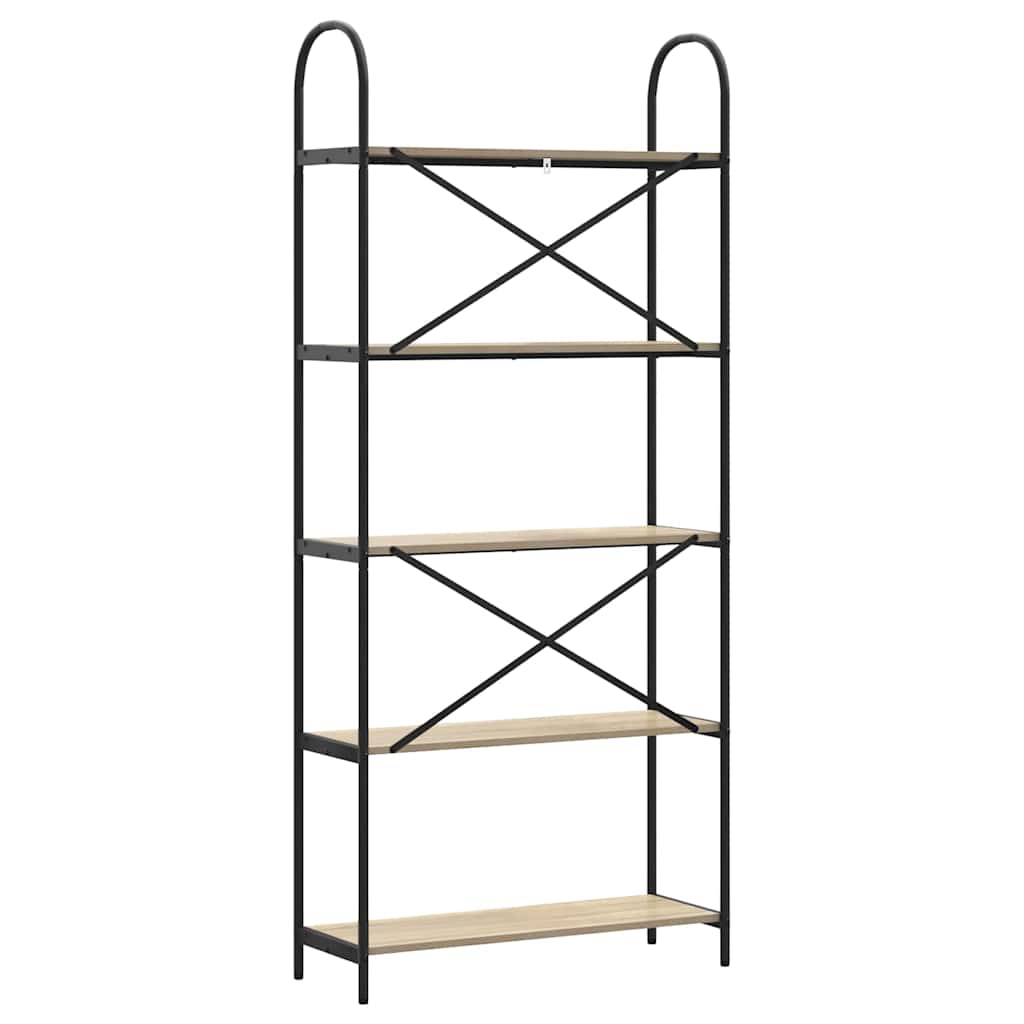 Libreria rovere sonoma 80 x 30 x 183 cm Legno multistrato 879888