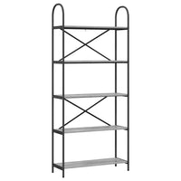 Libreria Grigio sonoma 80 x 30 x 183 cm Legno multistrato 879890