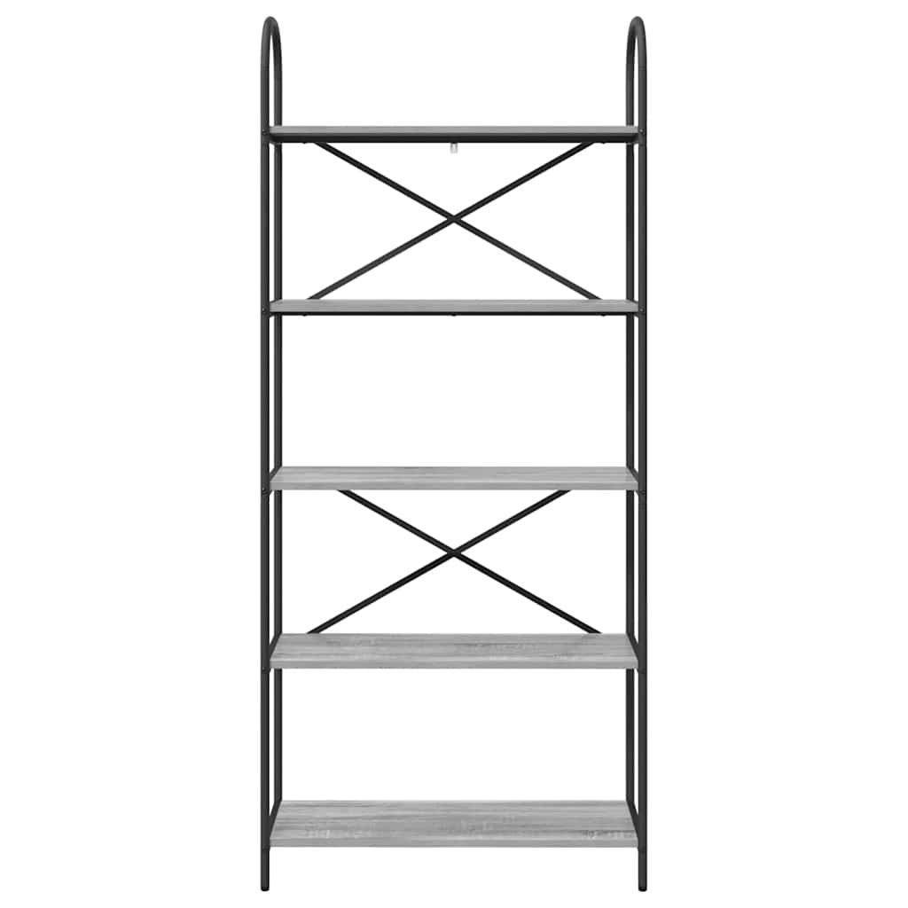 Libreria Grigio sonoma 80 x 30 x 183 cm Legno multistrato 879890