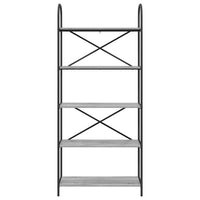 Libreria Grigio sonoma 80 x 30 x 183 cm Legno multistrato 879890