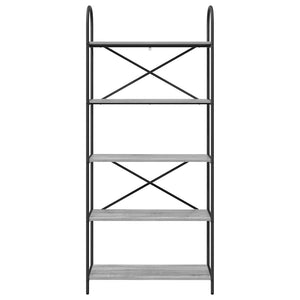 Libreria Grigio sonoma 80 x 30 x 183 cm Legno multistrato 879890