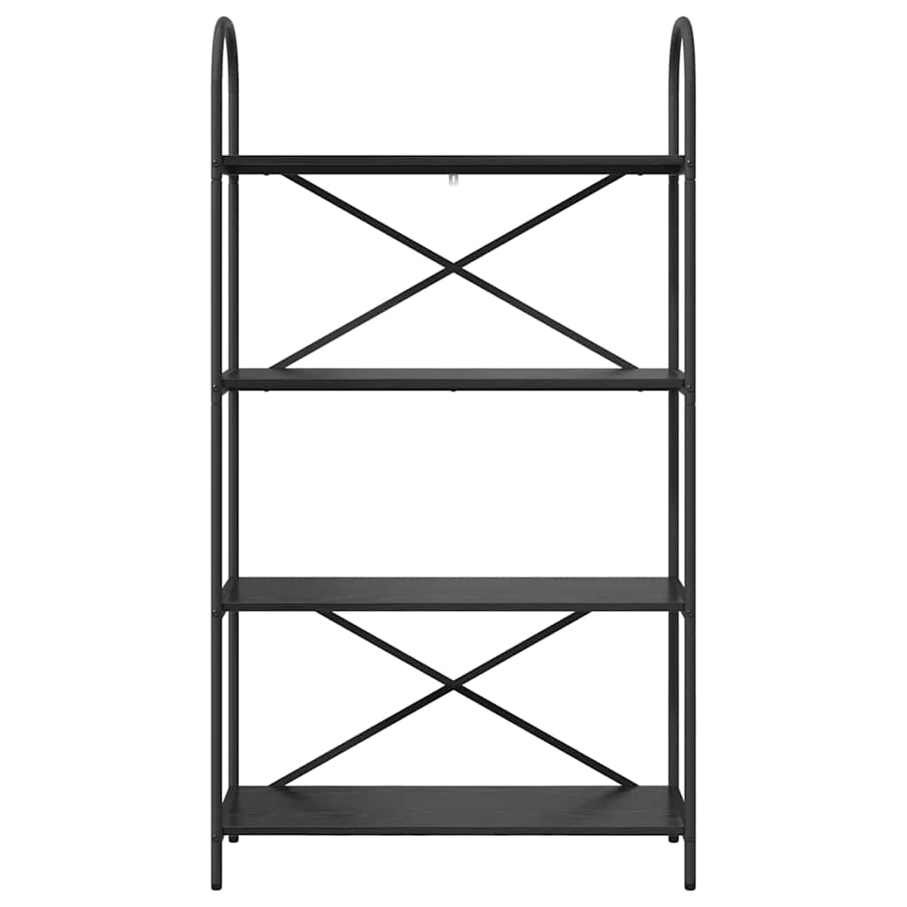 Libreria Rovere nero 80 x 30 x 146 cm Legno multistrato 879893