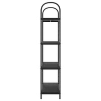 Libreria Rovere nero 80 x 30 x 146 cm Legno multistrato 879893