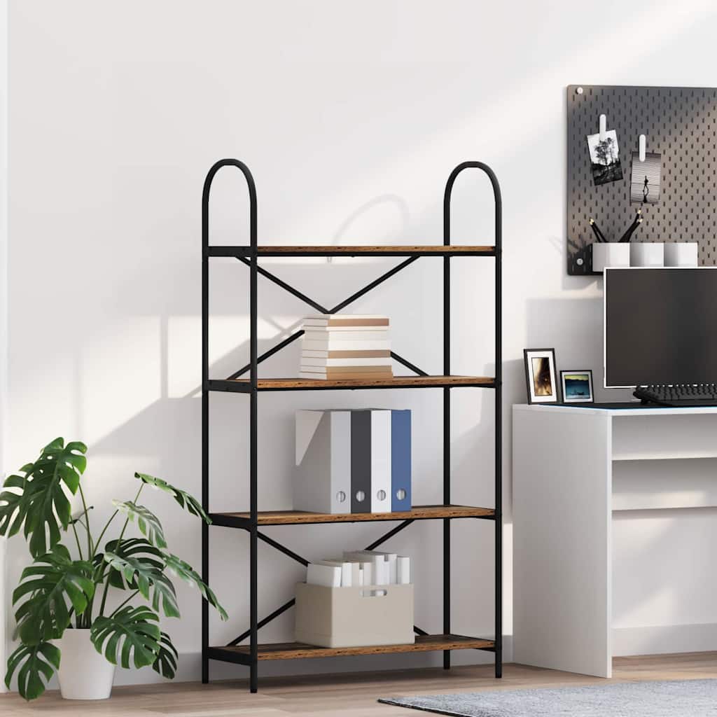 Libreria-Scaffale per Libri-Mobile di Stoccaggio Legno vecchio 80 x 30 x 146 cm Legno multistrato 311050