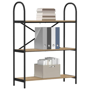 Libreria rovere artigianale 80 x 30 x 109 cm Legno multistrato 879904