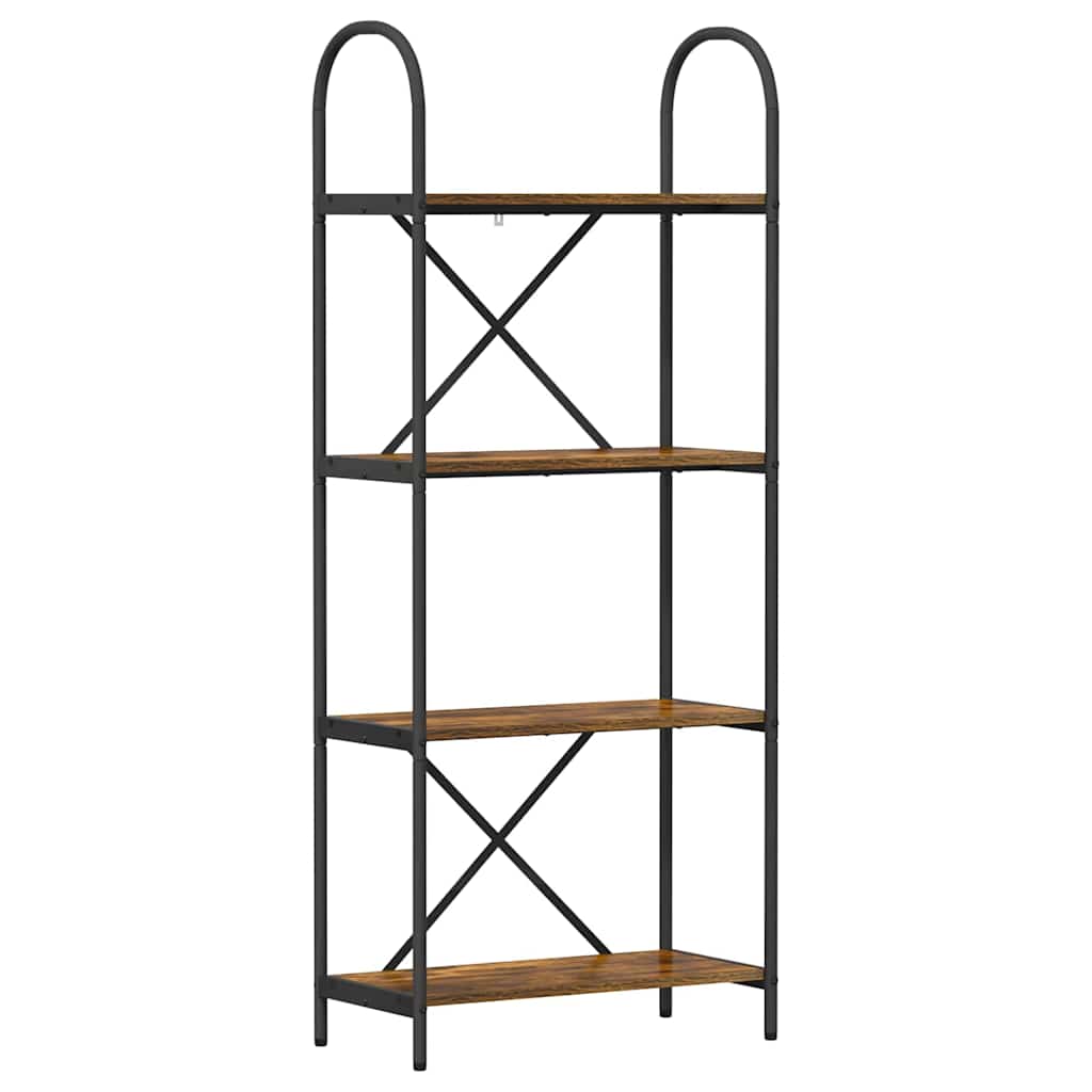 Libreria Rovere fumo 60 x 30 x 146 cm Legno multistrato 879913