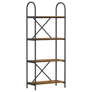 Libreria Rovere fumo 60 x 30 x 146 cm Legno multistrato 879913