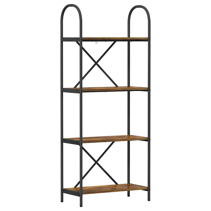 Libreria Rovere fumo 60 x 30 x 146 cm Legno multistrato 879913