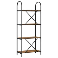 Libreria Rovere fumo 60 x 30 x 146 cm Legno multistrato 879913