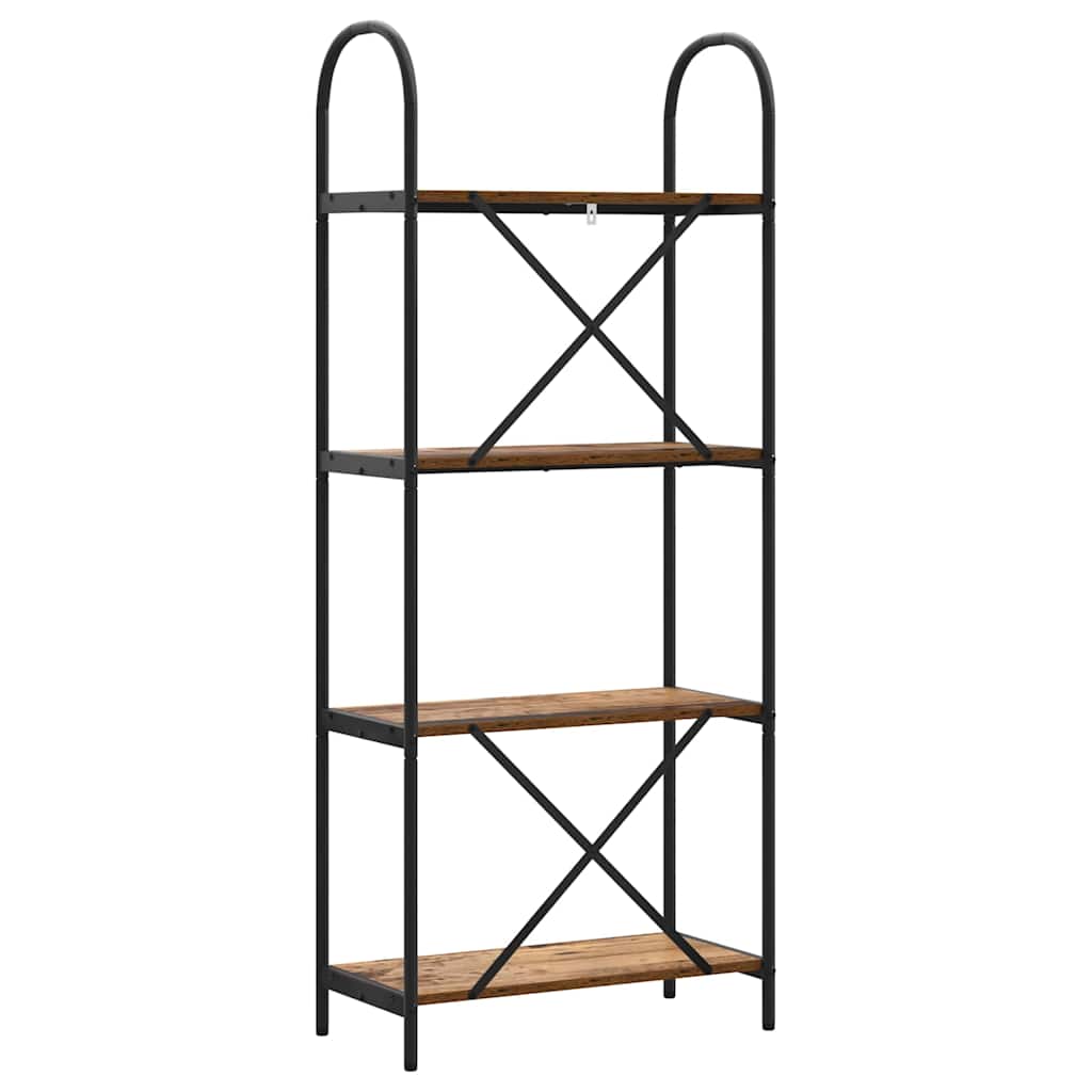 Libreria-Scaffale per Libri-Mobile di Stoccaggio Legno vecchio 60 x 30 x 146 cm Legno multistrato 612329