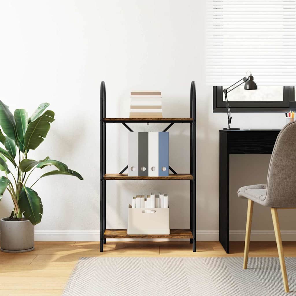 Libreria Rovere fumo 60 x 30 x 109 cm Legno multistrato 879919