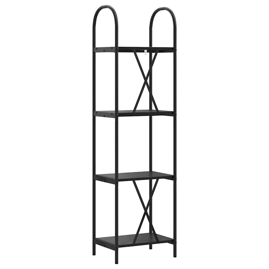 Libreria Rovere nero 40 x 30 x 146 cm Legno multistrato 879929