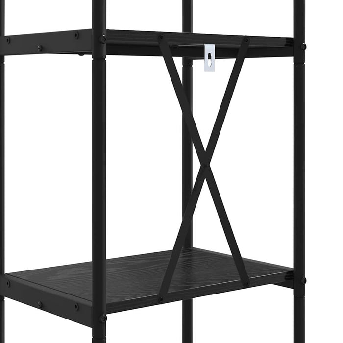 Libreria Rovere nero 40 x 30 x 109 cm Legno multistrato 879935