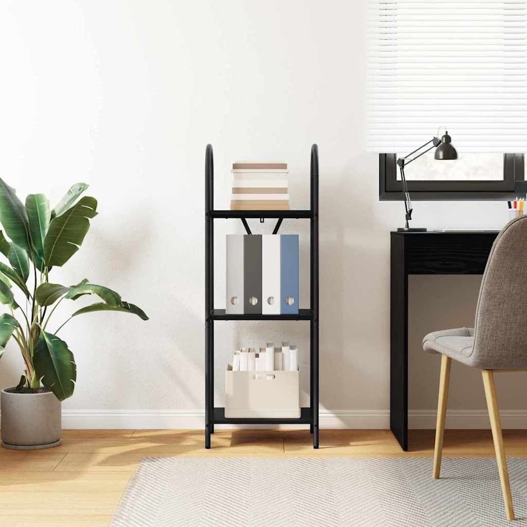 Libreria Rovere nero 40 x 30 x 109 cm Legno multistrato 879935