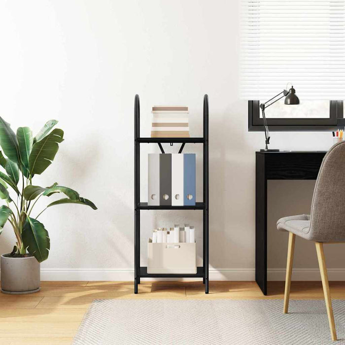 Libreria Rovere nero 40 x 30 x 109 cm Legno multistrato 879935