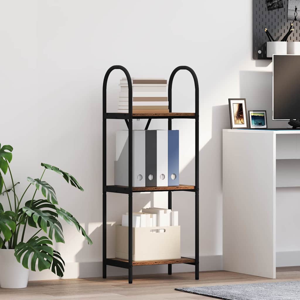 Libreria-Scaffale per Libri-Mobile di Stoccaggio Legno vecchio 40 x 30 x 109 cm Legno multistrato 404941