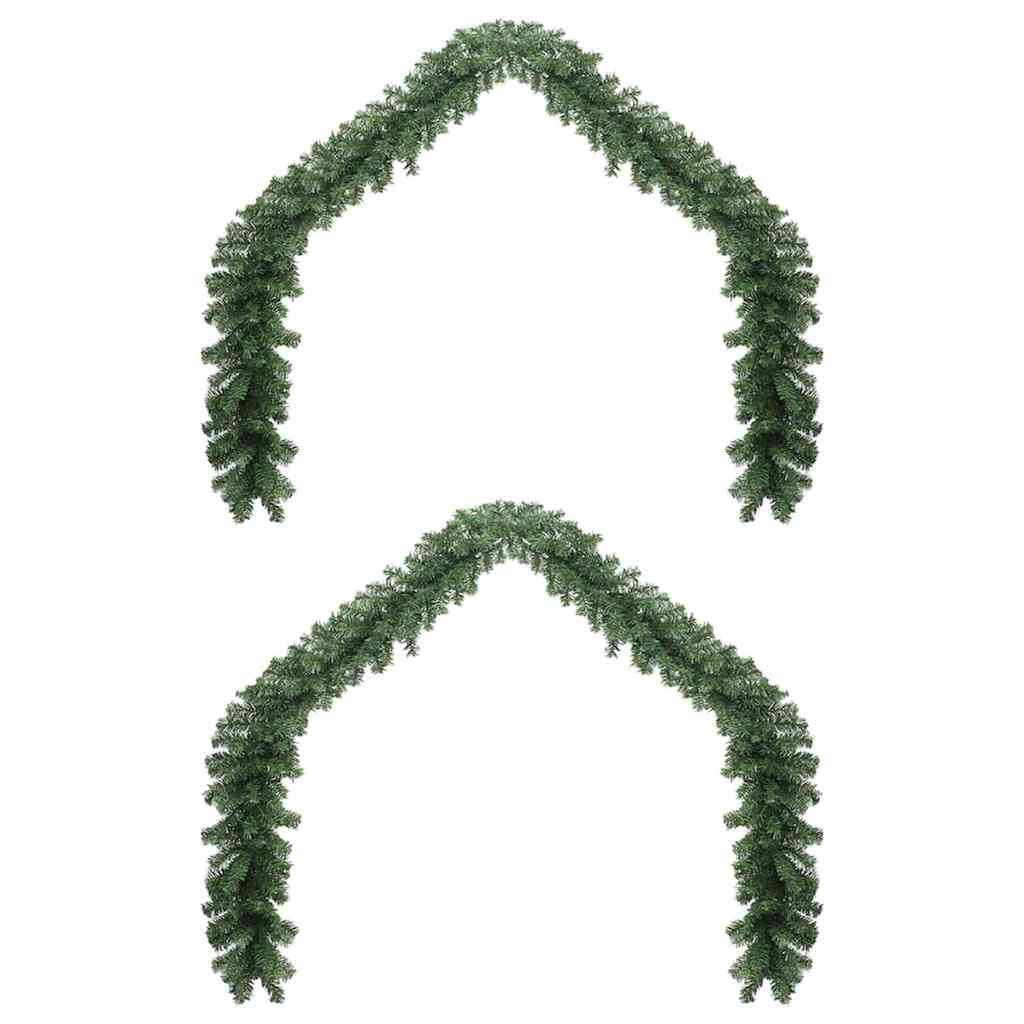 Ghirlanda di Natale 2 pcs Verde 20 m PVC 42016691