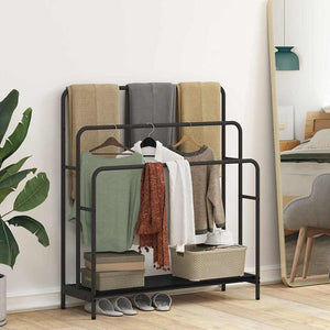 Appendiabiti Rovere nero 90 x 30 x 100.5 cm Legno multistrato 879941