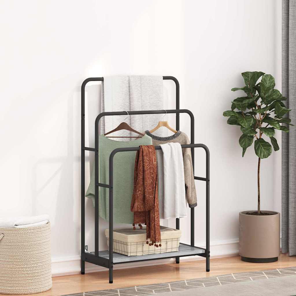 Appendiabiti Grigio sonoma 60 x 30 x 100.5 cm Legno multistrato 879950