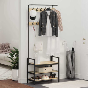 Appendiabiti rovere sonoma 75 x 34 x 184 cm Legno multistrato 879954