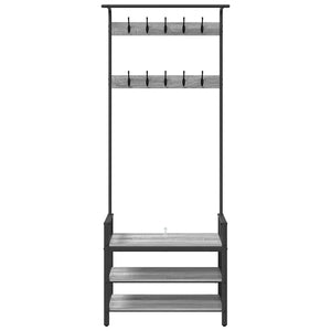 Appendiabiti Grigio sonoma 75 x 34 x 184 cm Legno multistrato 879956