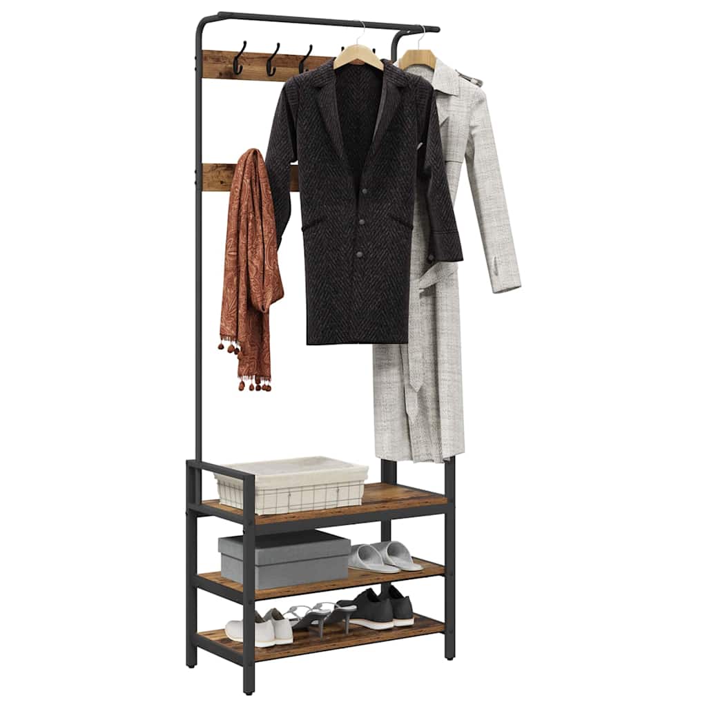 Appendiabiti Legno vecchio 75 x 34 x 184 cm Legno multistrato 879957