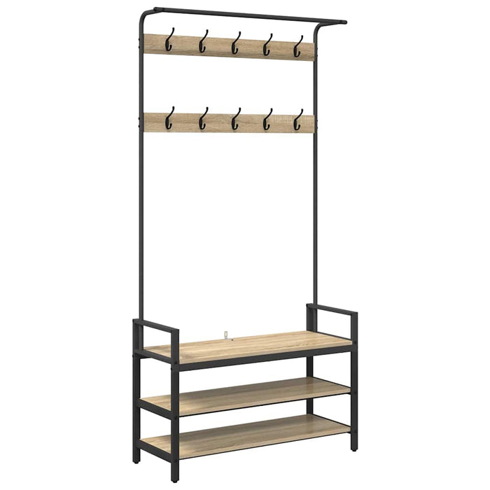 Appendiabiti rovere sonoma 95 x 34 x 184 cm Legno multistrato 879960