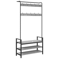 Appendiabiti Grigio sonoma 95 x 34 x 184 cm Legno multistrato 879962