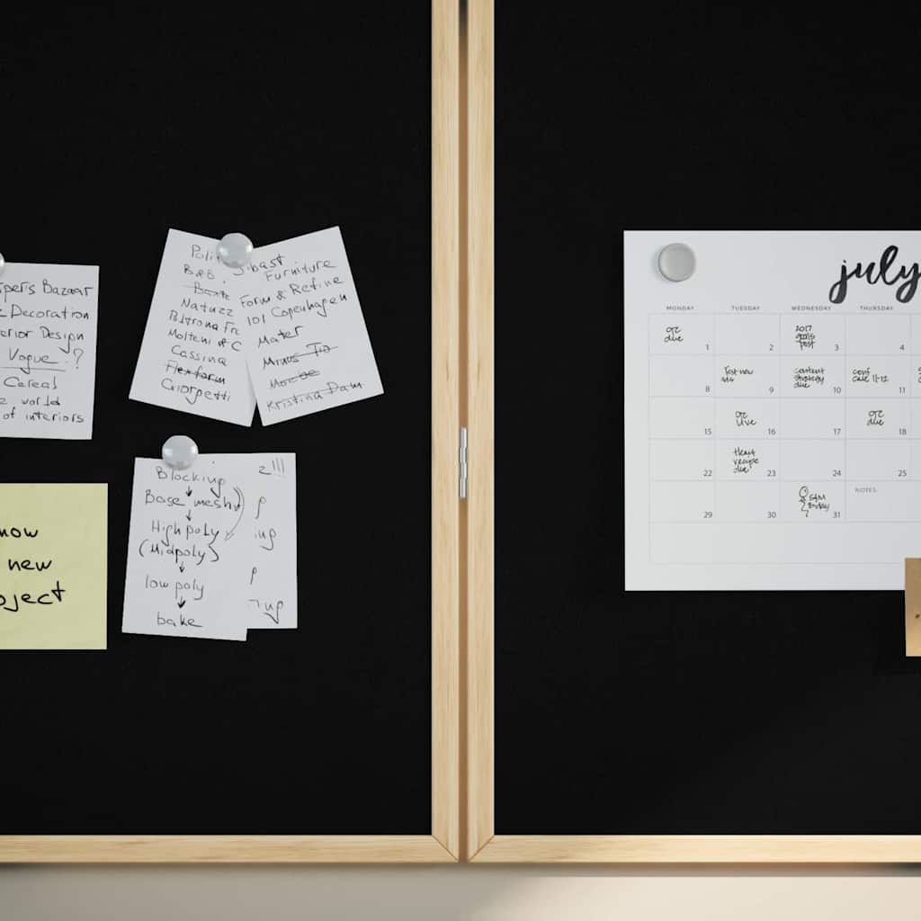 Chalkboard: Lavagna a gessetto Nero 80 x 1.4 x 80 cm 42015928