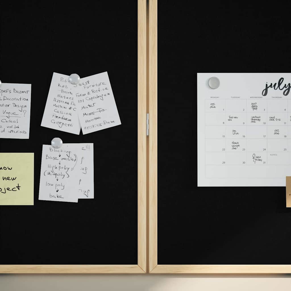 Chalkboard: Lavagna a gessetto Nero 100 x 1.4 x 100 cm 42015929