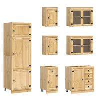 Armadietto con cassetto con lo scaffale con porta Pino massello 3392646