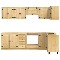 Armadietto con cassetto con porta 10 pcs Miele Pino massello 3392647