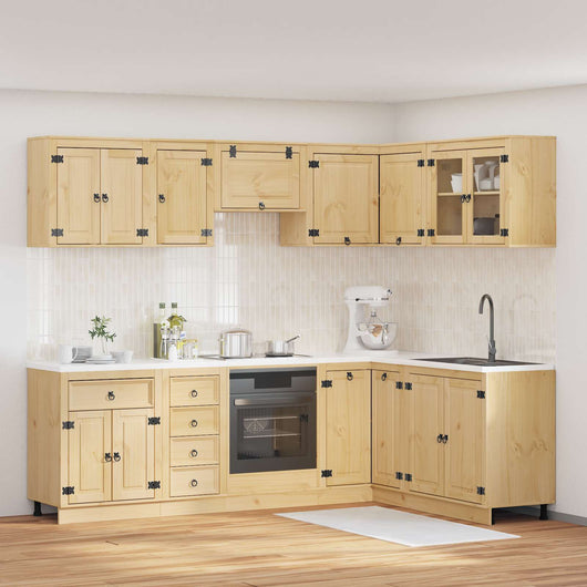 Armadietto con cassetto con porta 10 pcs Miele Pino massello 3392648