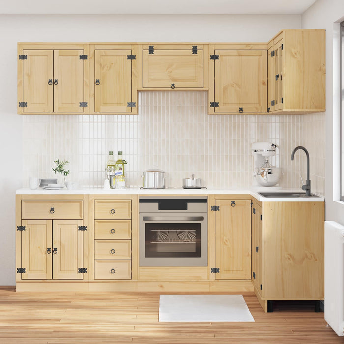 Armadietto con cassetto con porta 10 pcs Miele Pino massello 3392648