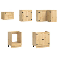 Armadietto con cassetto con porta 10 pcs Miele Pino massello 3392648