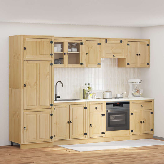 Armadietto con cassetto con porta 9 pcs Miele Pino massello 3392650