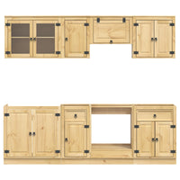 Armadietto con cassetto con porta 8 pcs Miele Pino massello 3392651