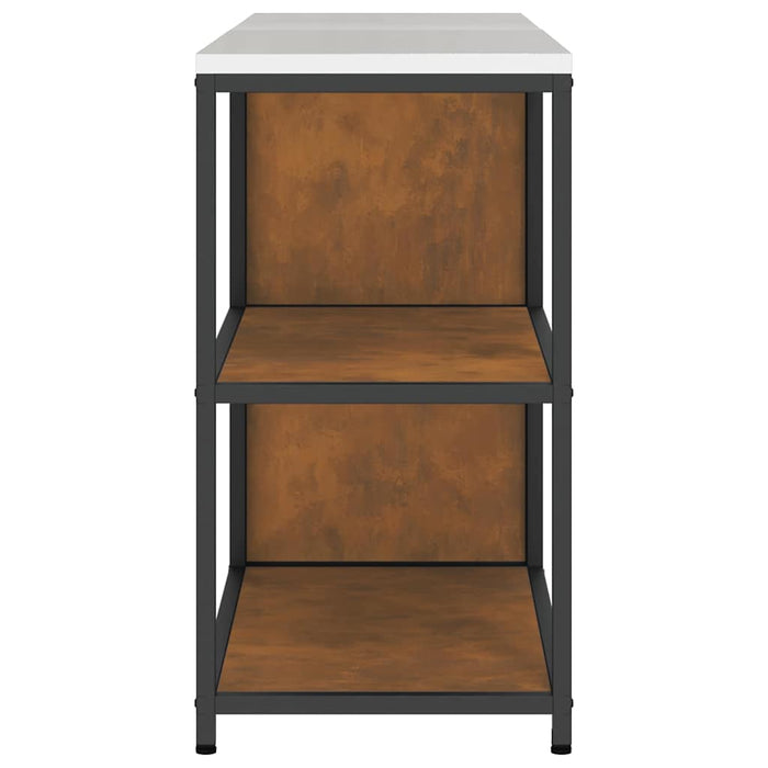 vidaXL Set di Stoccaggio per Cucina 2 pcs Ruggine 180 x 50 x 92 cm